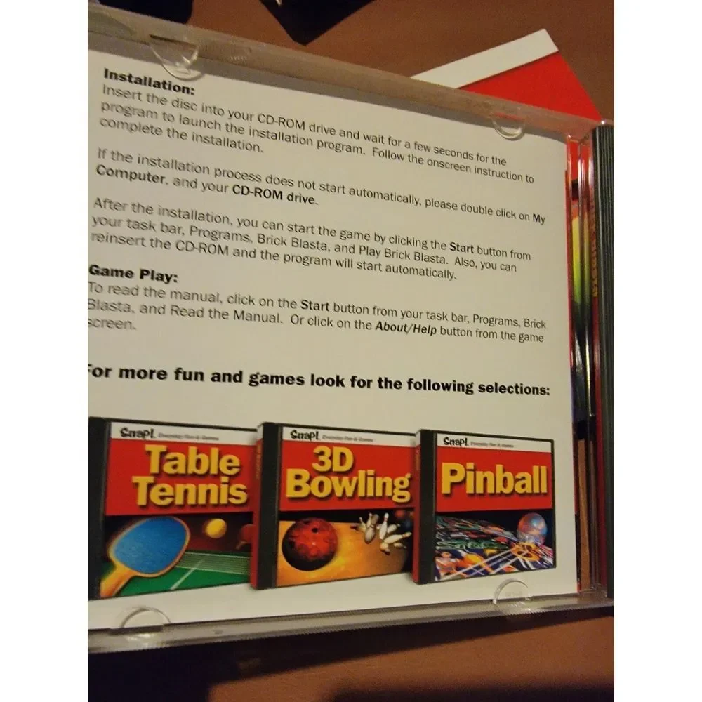 Snap Brick Blasta (PC, 2003) Fun And Games CD Rom